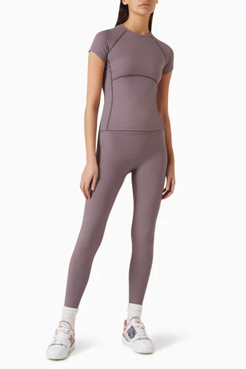 Ultimate Seam-detail Top in Stretch-nylon