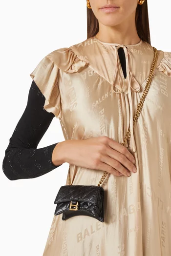 Mini Crush Chain Bag in Quilted Calfskin