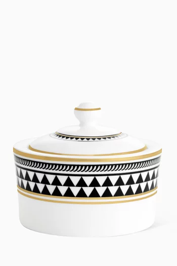 Mosaiques De Baalbek Sugar Pot in Fine Bone China