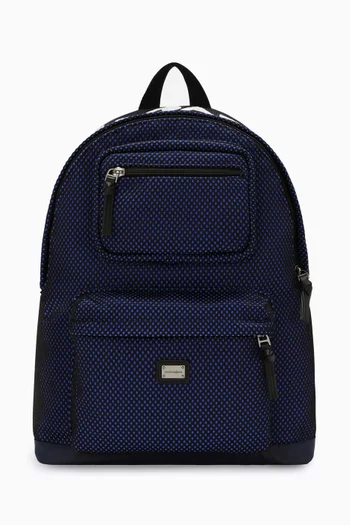 Logo Tag Backpack in Mesh