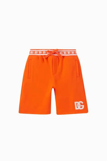 DG Logo Shorts in Cotton Jersey