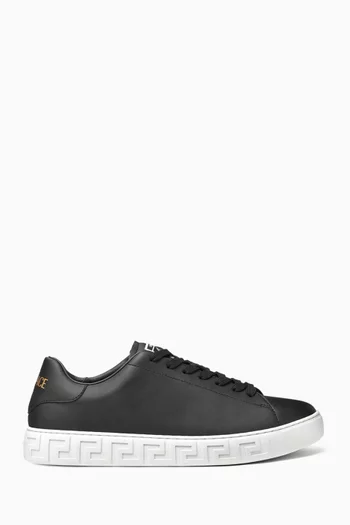 Greca Sneakers in Leather