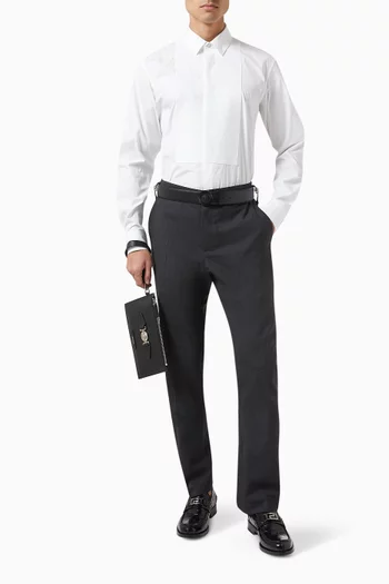 Barocco Embroidered Shirt in Poplin