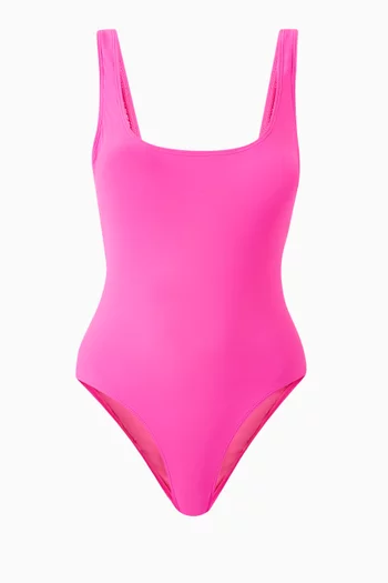 Modern Tank One-piece Swimsuit in Smooth Fabric