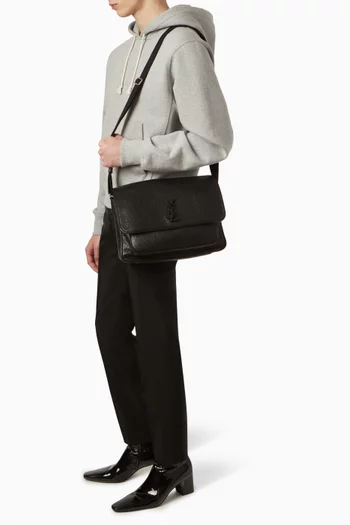 حقيبة مسنجر نيكي جلد حبيبي