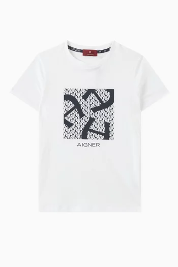 Logo Print T-Shirt in Cotton