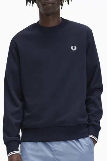 Crewneck Sweatshirt in Cotton