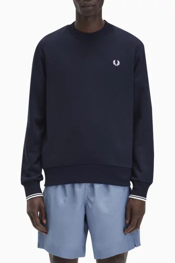 Crewneck Sweatshirt in Cotton