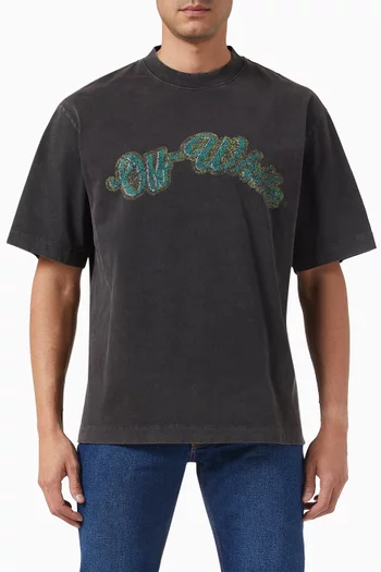 Bacchus Skate Print T-Shirt in Cotton