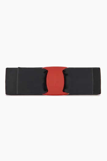 Bi-colour Barrette in Satin & Plastic