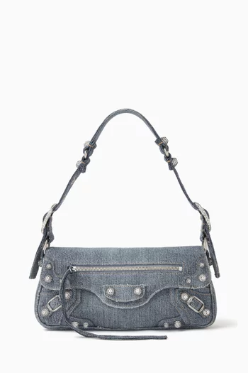 Small Le Cagole Sling Bag in Denim