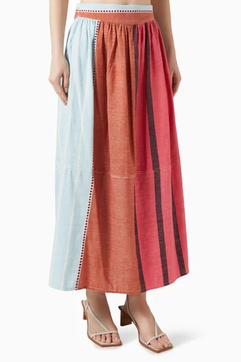 Tola Maxi Skirt in Cotton-blend