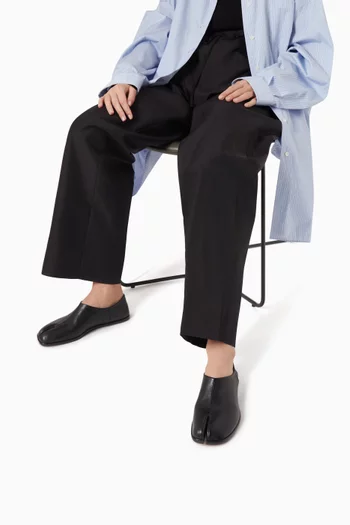 حذاء موكاسين تابي جلد