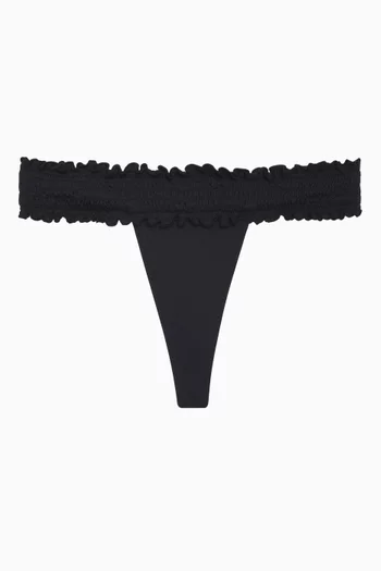 Buy Lace-Trim Thong Panty in Jeddah