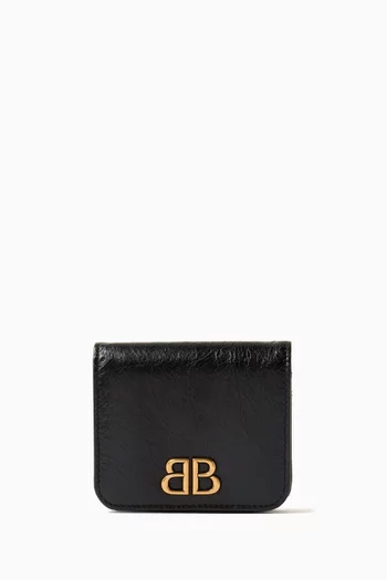 Monaco Flap Coin & Card Holder in Puffy Arena Lambskin