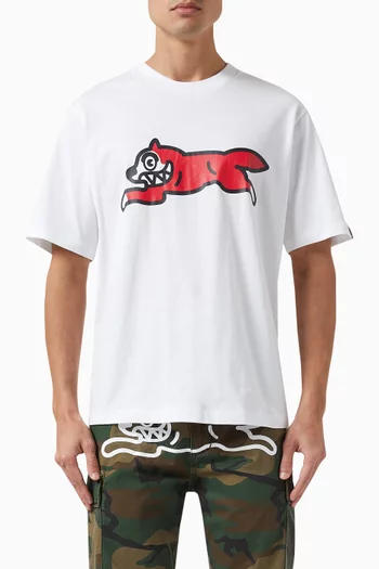 Crystal Running Dog T-shirt in Cotton