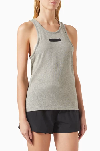 Tank Top in Cotton-blend Jersey