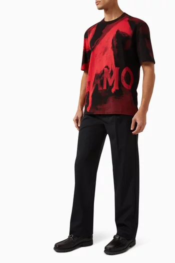 Mustang-print T-shirt in Cotton