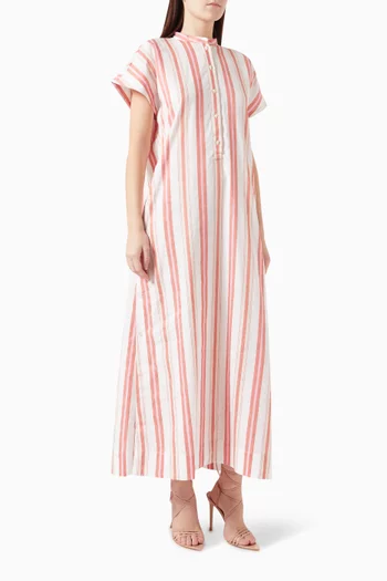 Arezzo Cover-up Maxi Dress in Linen & Cotton-blend