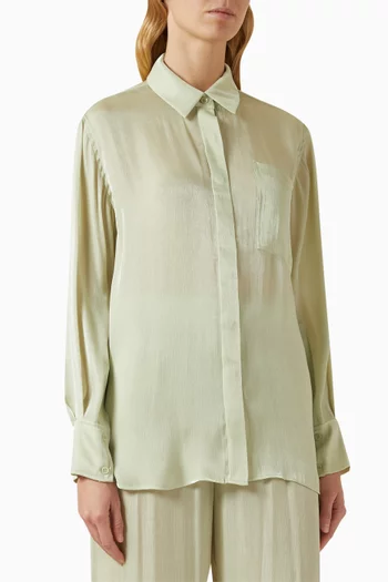 قميص جولين شبه شفاف بأزرار