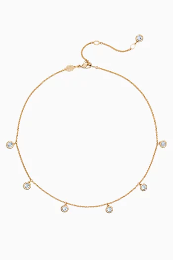 Imber Crystal Necklace in Gold-tone Metal