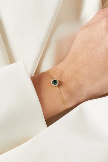 Una Crystal Bracelet in Gold-plated Metal