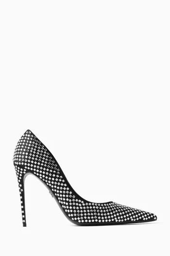 Crystal-embellished 110 Pumps in Satin