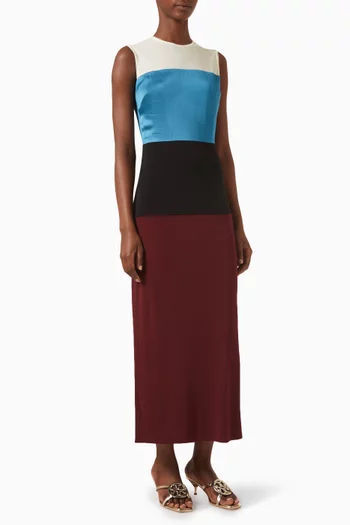 Colour-block Sleeveless Dress