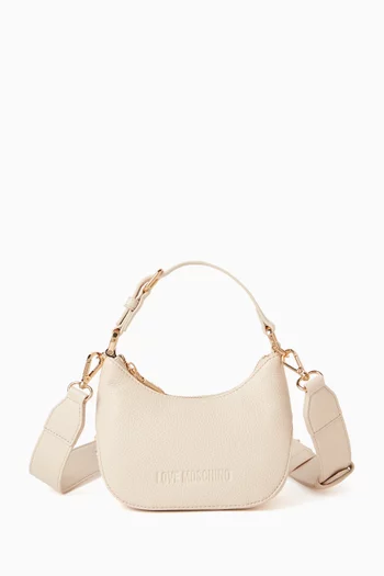 Small Shoulder Bag in Grained Faux Leather