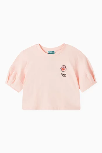 Flower Logo T-shirt in Organic Cotton