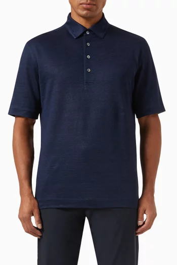 تي شيرت بولو كتان