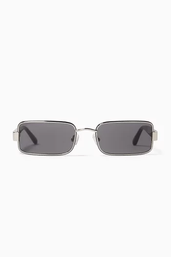 Square Sunglasses in Titanium