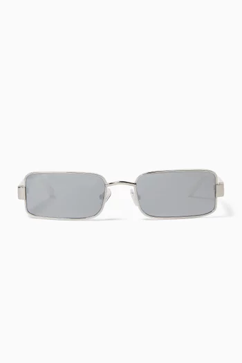Square Sunglasses in Titanium