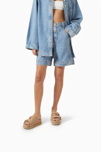 Goldenstar Hi Slide Sandals in Suede