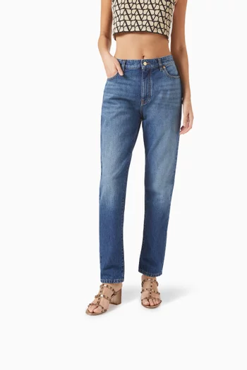 حذاء مفتوح فالنتينو غارافاني لامع بحلي هرمية جلد