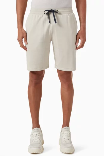Logo-tape Shorts in Cotton-blend Jersey