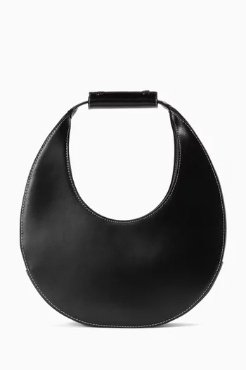 Moon Small Tote Bag in Leather