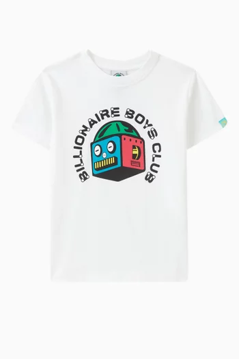 Robot Logo T-shirt in Cotton