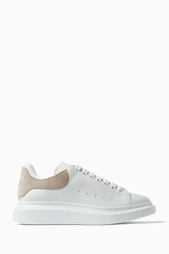 Oversized Low-top Sneakers in Leather