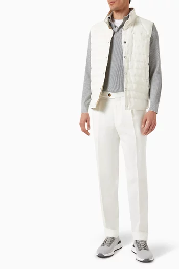 Polo Sweater in Cotton-knit