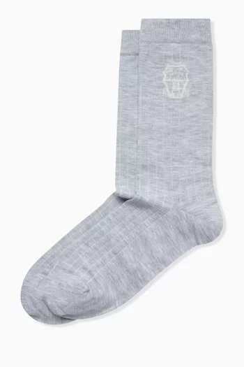 Logo Socks in Cotton