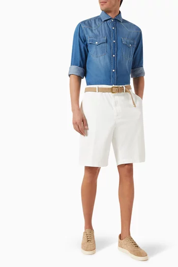 Classic Collar Shirt in Denim
