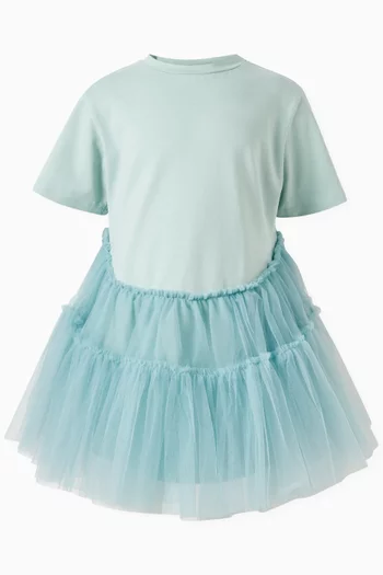 Dress in Jersey and Tulle