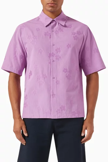Floral Shirt in Jacquard