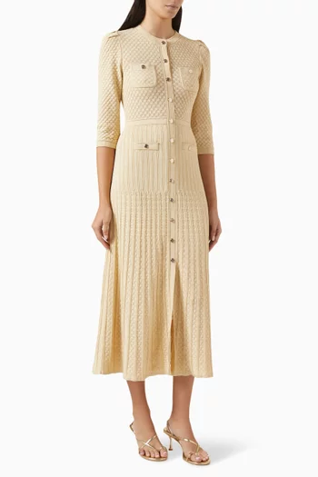 Ramia Midi Dress in Lurex-blend Knit