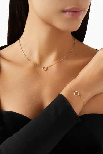 Aloria Mini Icons Diamond Bracelet in 18kt Yellow Gold