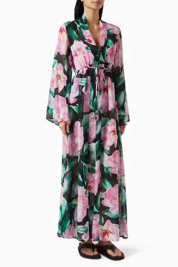 Buy Alexandra Miro Multicolour Irena Jumpsuit in Crepe de Chine for Women  in Saudi