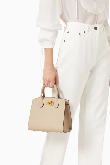 Studio Top-handle Bag in Leather