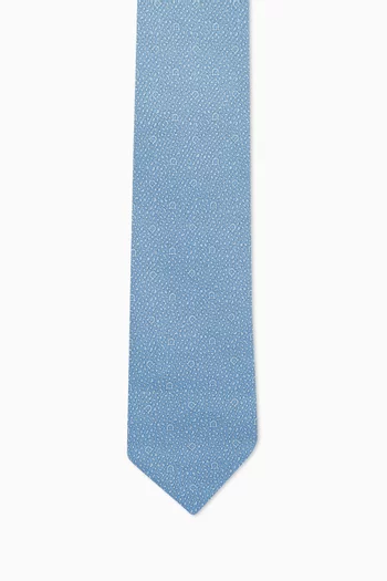 Printed Tie in Silk