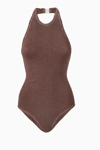 The Surfer One-piece Swimsuit in Crinkle Fabric